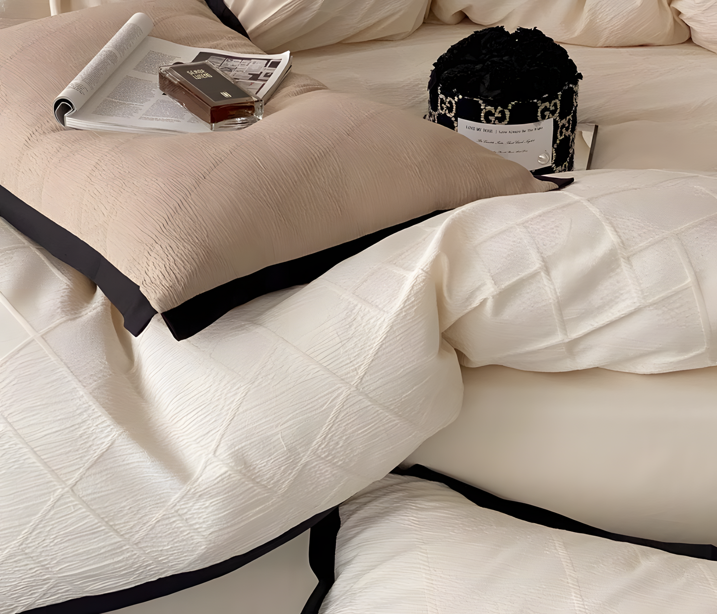 Luxe Noir Diamond Bedding Set