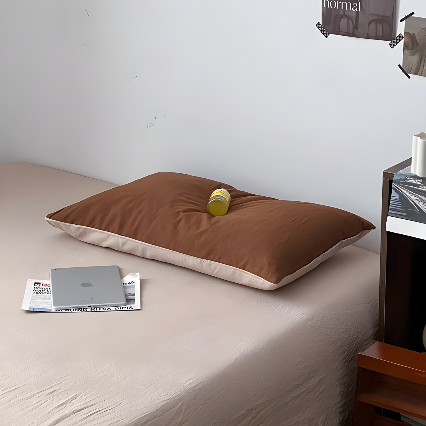 Two-Tone Bedding Set | Rust Brown Base with Contrast Options