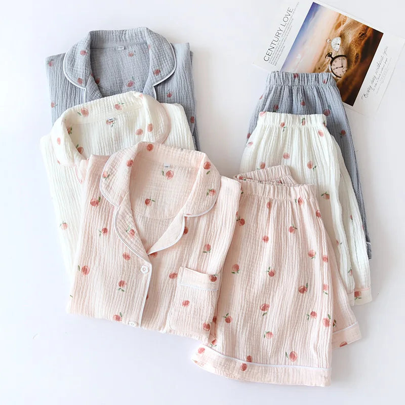 Peachy Breeze Pajama Set