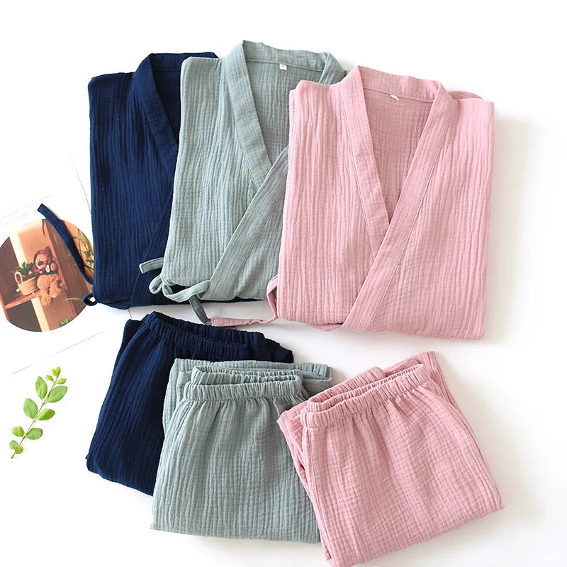 Soft Breeze Kimono Pajama Set