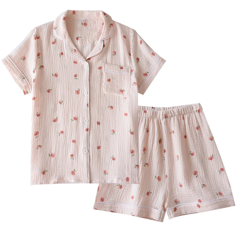Peachy Breeze Pajama Set