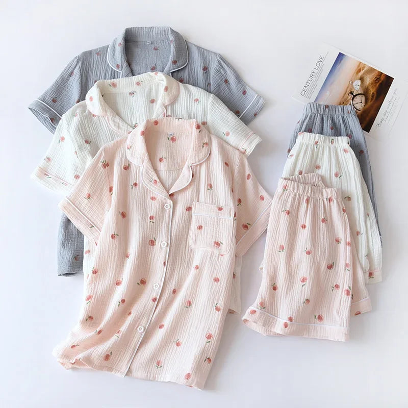 Peachy Breeze Pajama Set