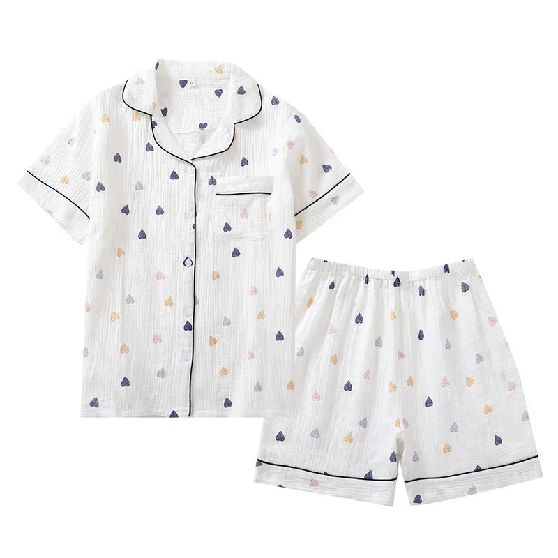 Sweetheart Cotton Pajama Set