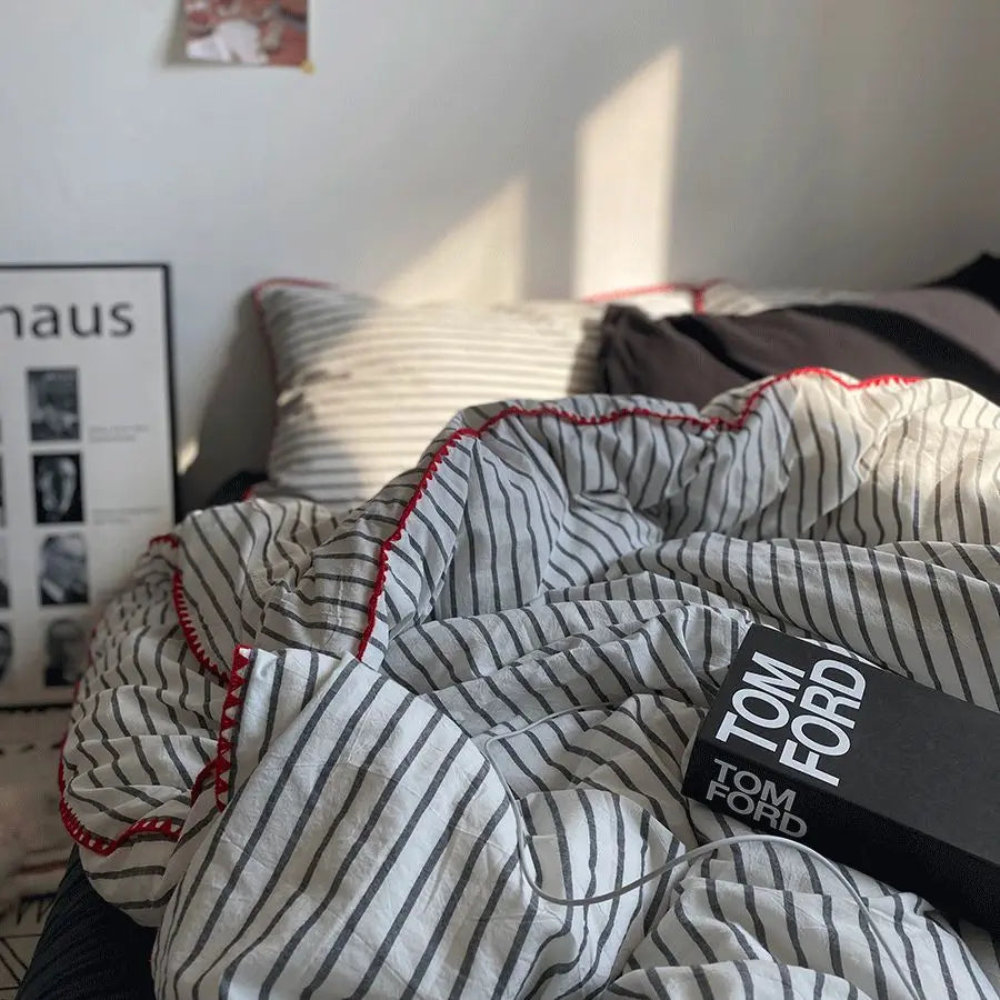 Striped Bedding Set