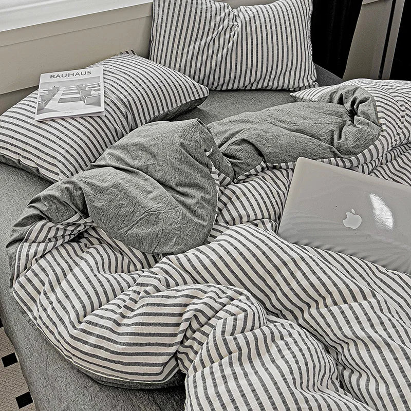 Serene Stripes Bedding Set