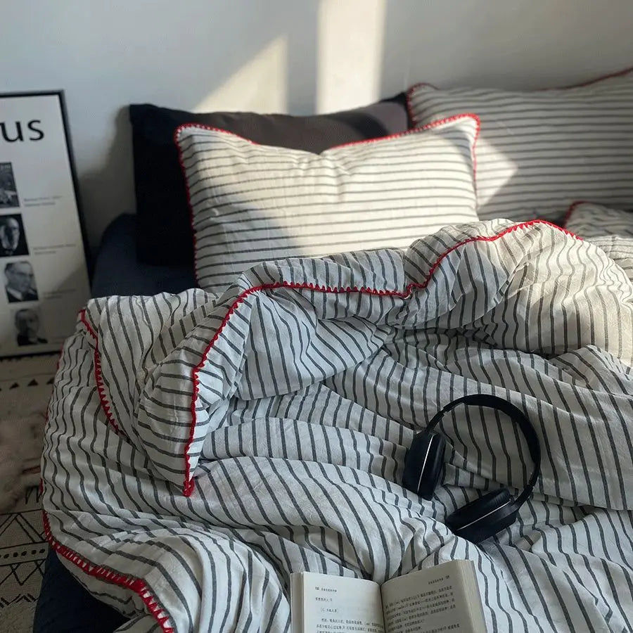 Striped Bedding Set
