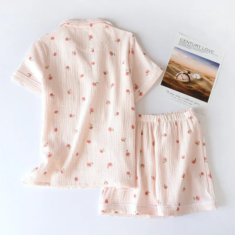 Peachy Breeze Pajama Set