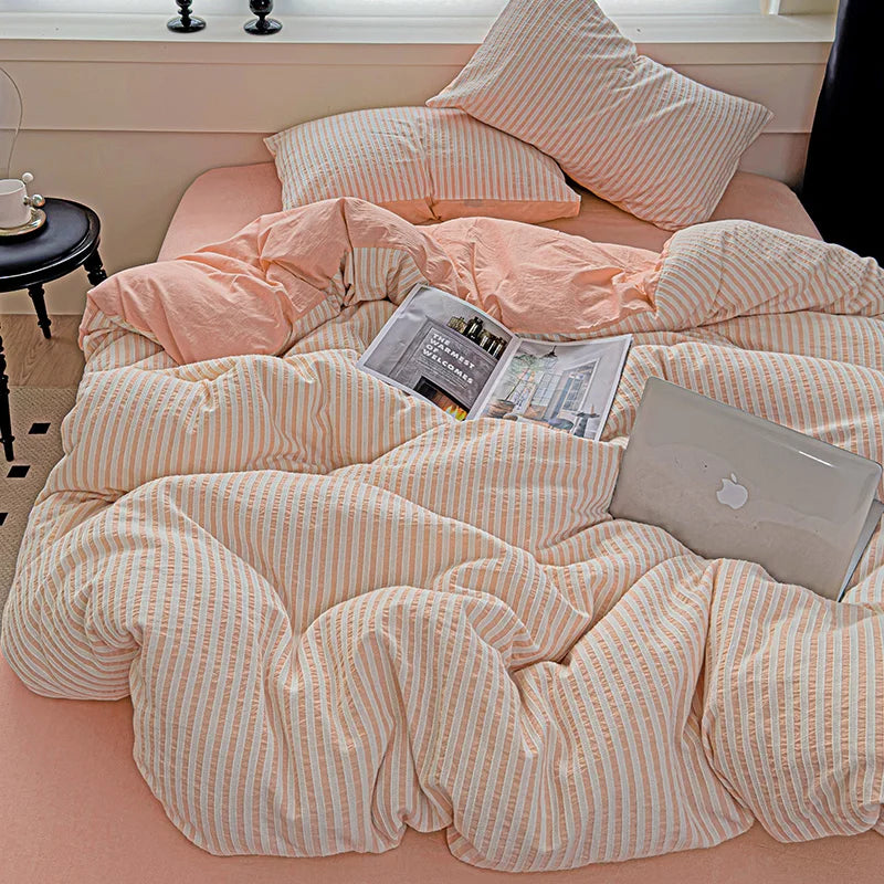 Serene Stripes Bedding Set