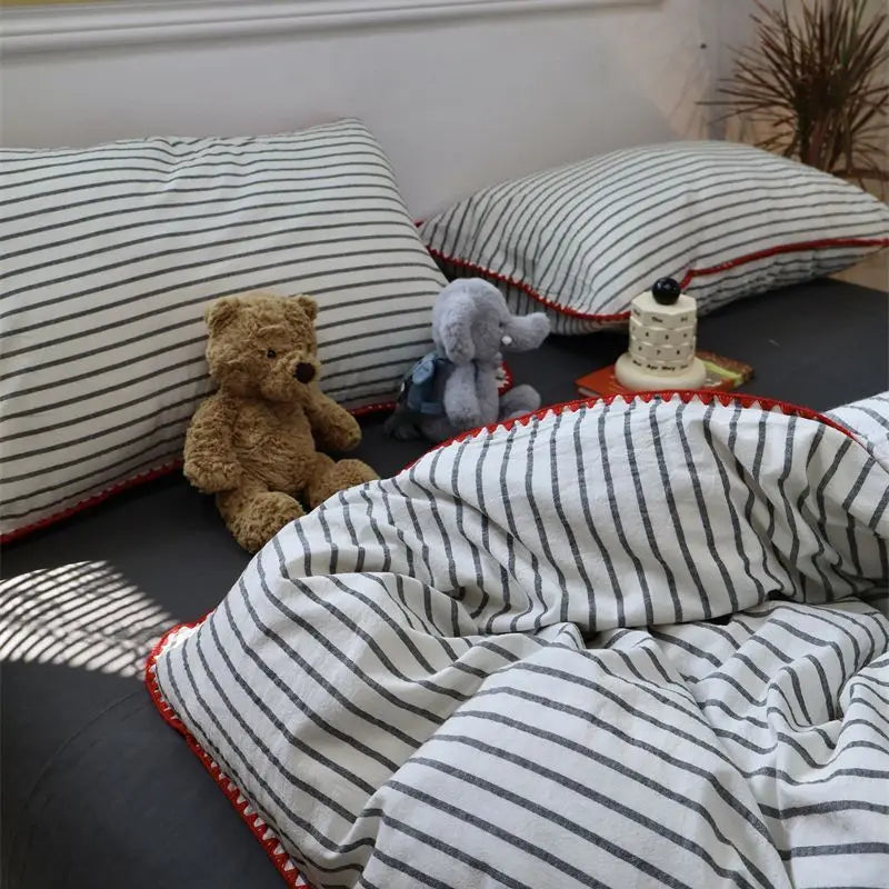 Striped Bedding Set