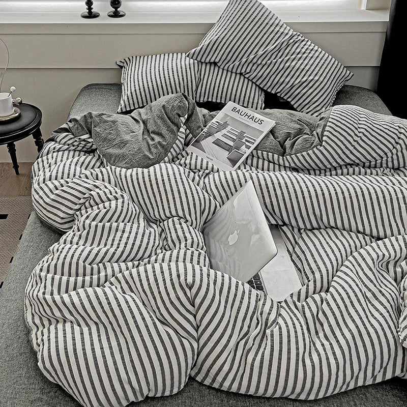 Serene Stripes Bedding Set