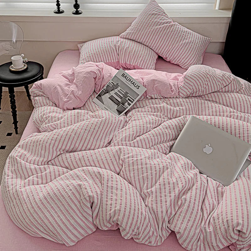 Serene Stripes Bedding Set