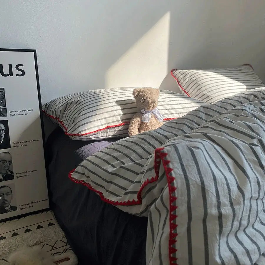 Striped Bedding Set