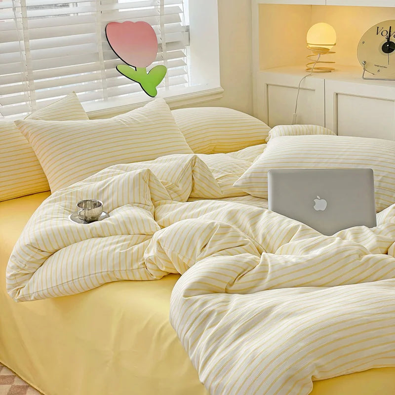 Soft Stripe Bedding Collection - WhisperLinens