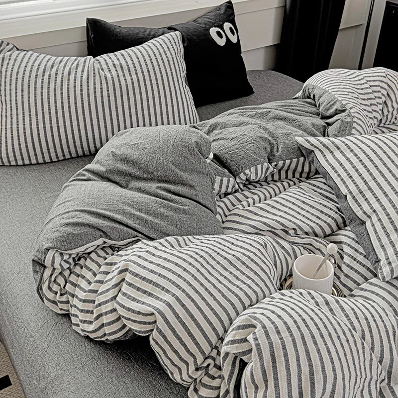 Serene Stripes Bedding Set