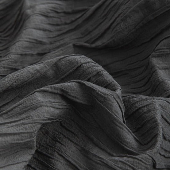Ashwyn Crinkle Texture Cotton Bedding Set - WhisperLinens