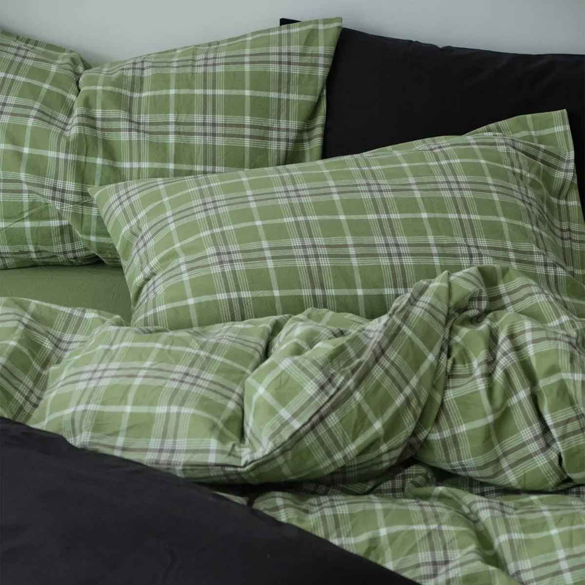 Callum Plaid Cotton Bedding Set