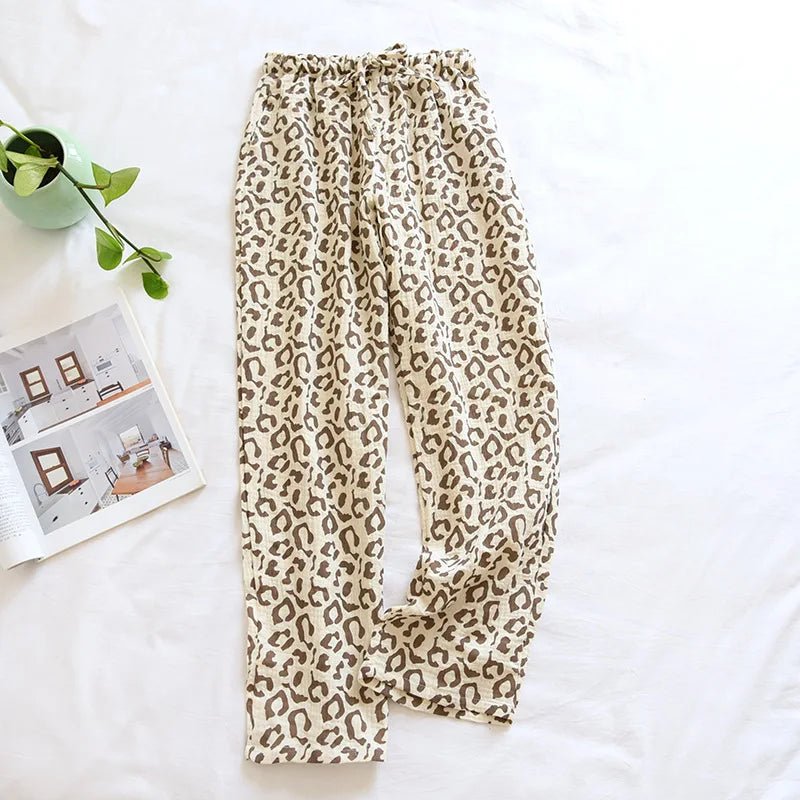 Leopard Whisper Sleep Pants - WhisperLinens