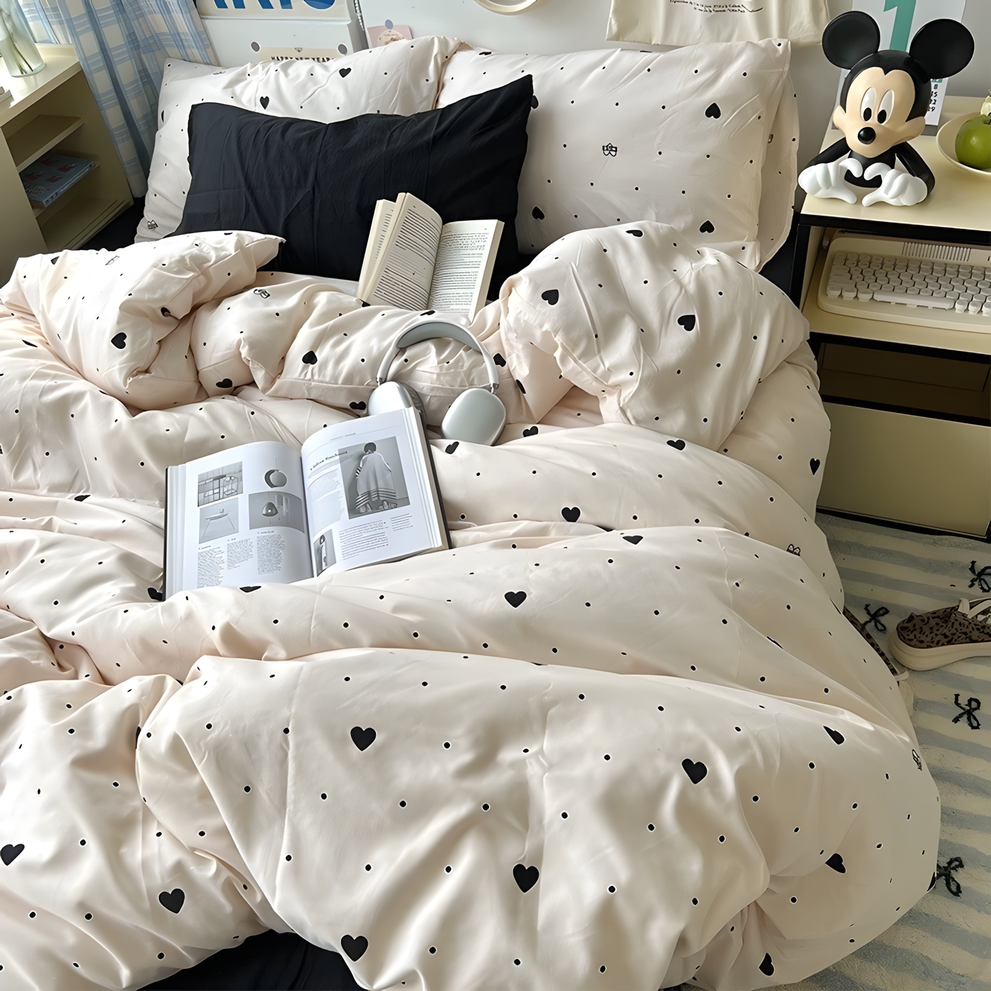 Sweetheart Dot Bedding Set
