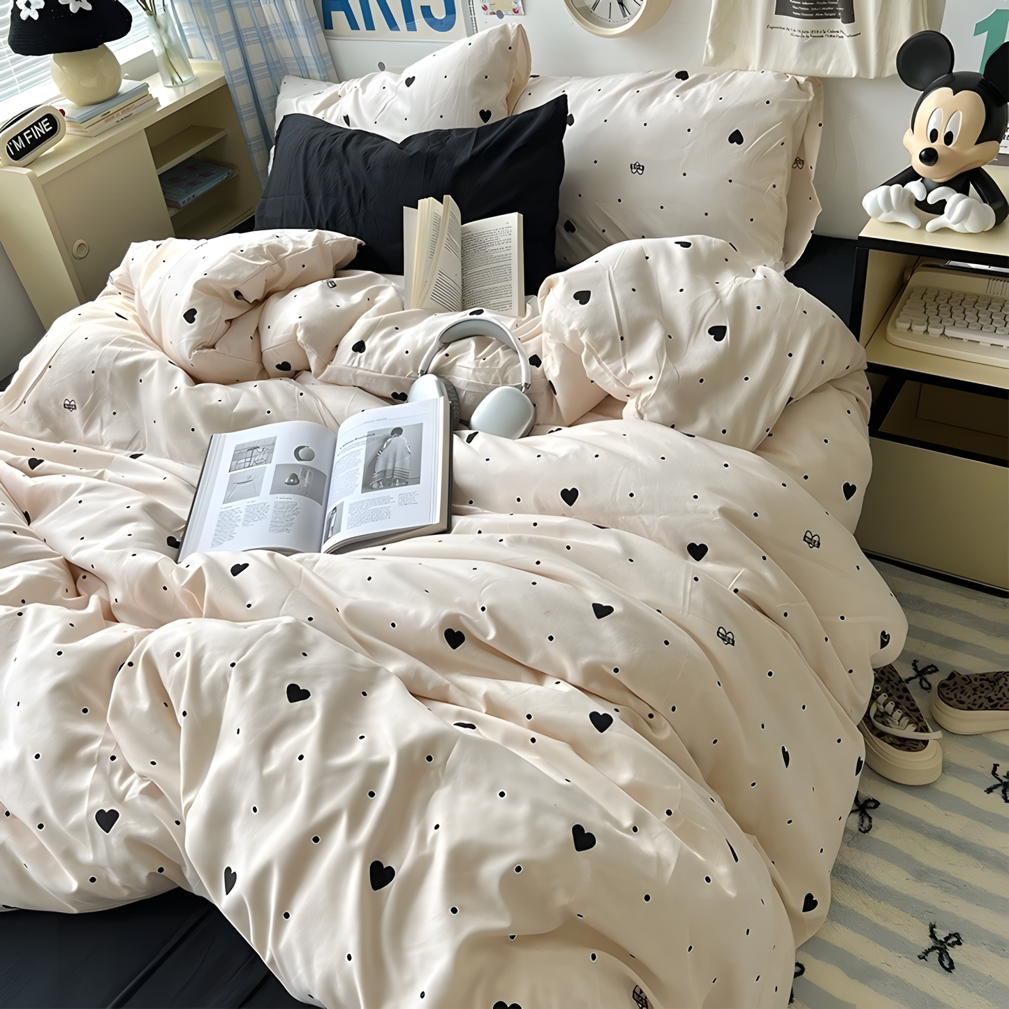 Sweetheart Dot Bedding Set