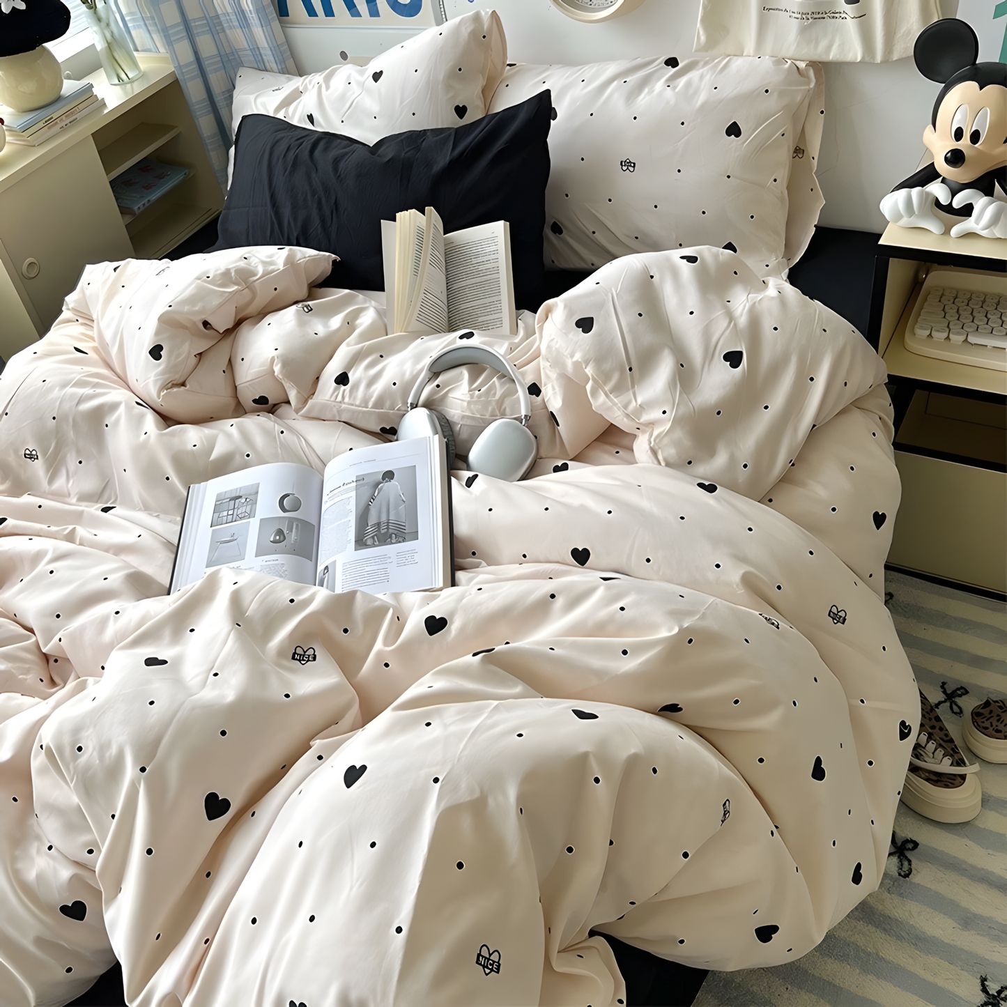 Sweetheart Dot Bedding Set