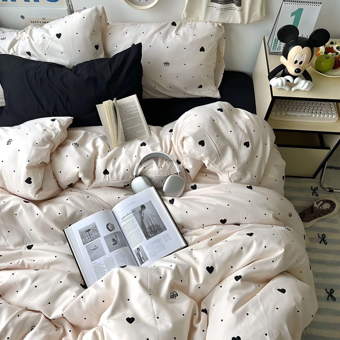 Sweetheart Dot Bedding Set