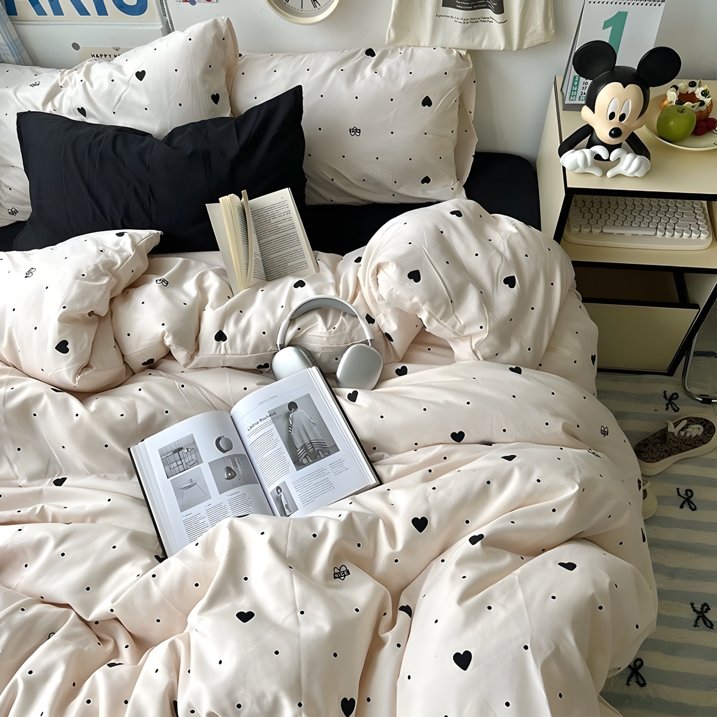 Sweetheart Dot Bedding Set