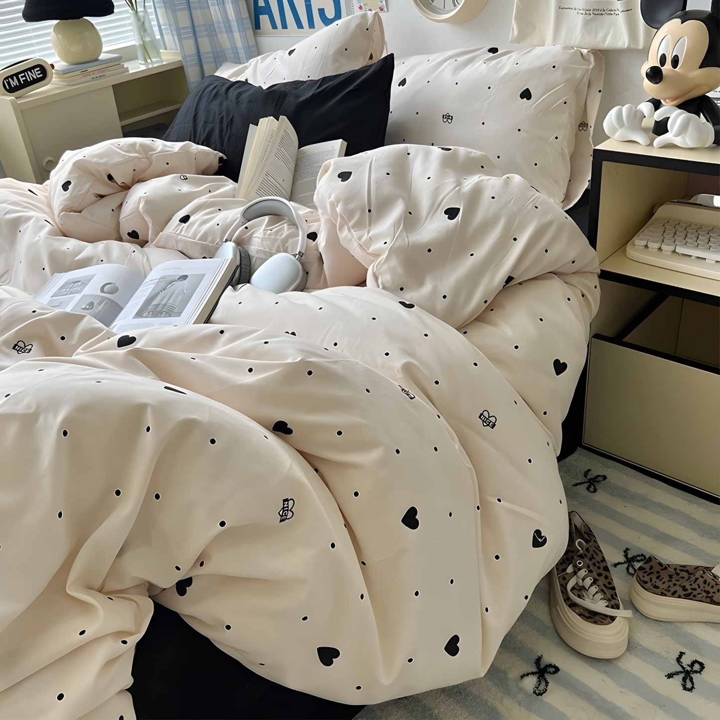 Sweetheart Dot Bedding Set