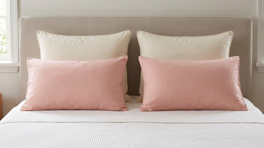 Queen Bed Pillow Arrangement: Five Formulas That Work - WhisperLinens