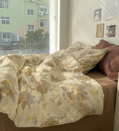 Adeline Vintage Botanical Cotton Bedding Set