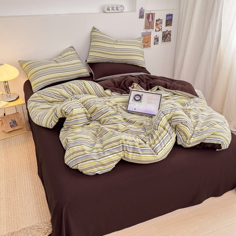 Retro Stripe Bedding Set