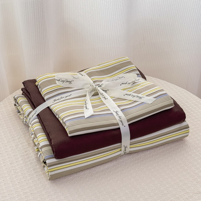 Retro Stripe Bedding Set