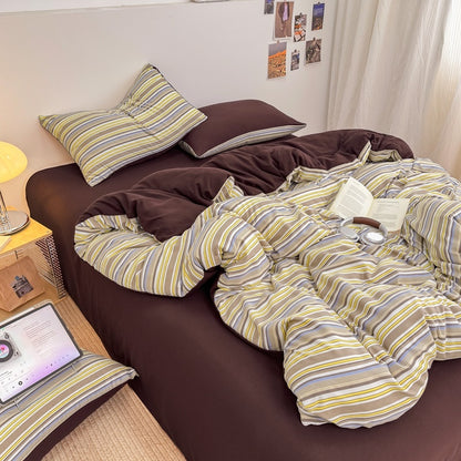 Retro Stripe Bedding Set