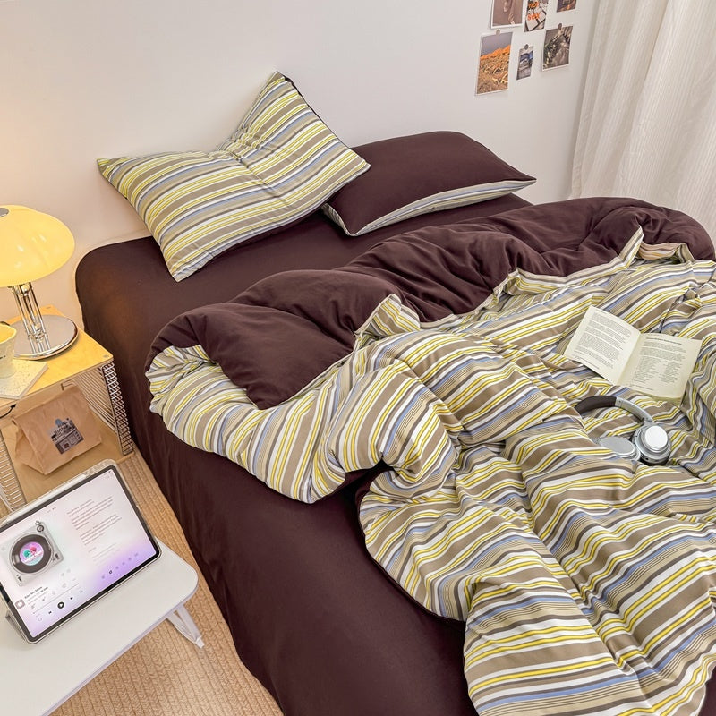 Retro Stripe Bedding Set
