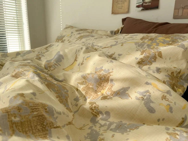Adeline Vintage Botanical Cotton Bedding Set