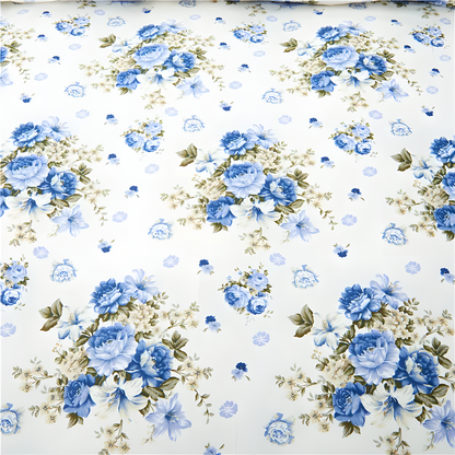 Blue Floral Elegance Bedding Set