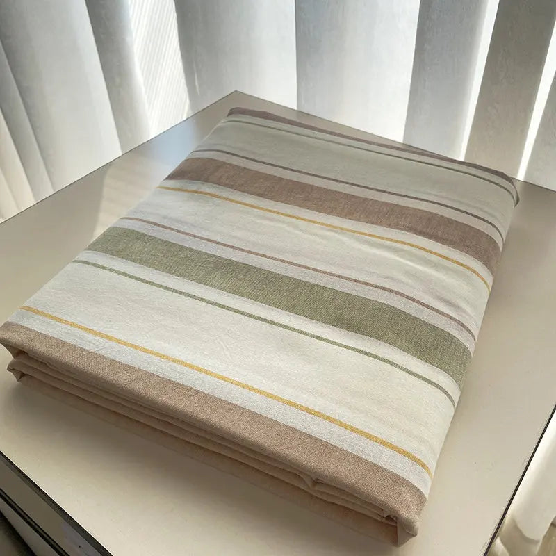 Earth Tone Cotton Flat Sheet