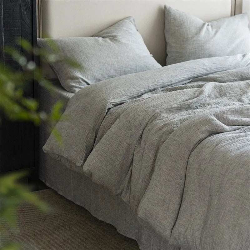 Rustic Comfort Bedding Set / Muted Ash Gray