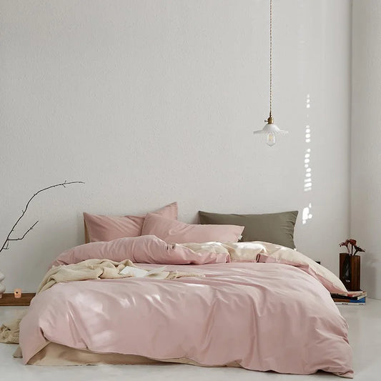 Tranquil Harmony Bedding Sets / Blush Pink & Olive Green