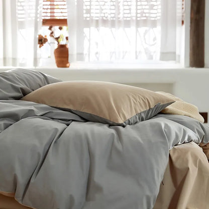 Tranquil Harmony Bedding Sets / Mocha Brown & Soft Cream