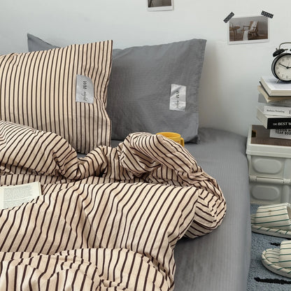 Minimalist Stripe Bedding Collection - WhisperLinens