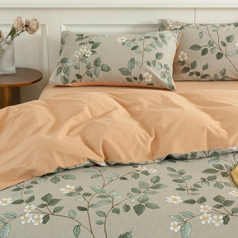 Green Blossom Bedding Set