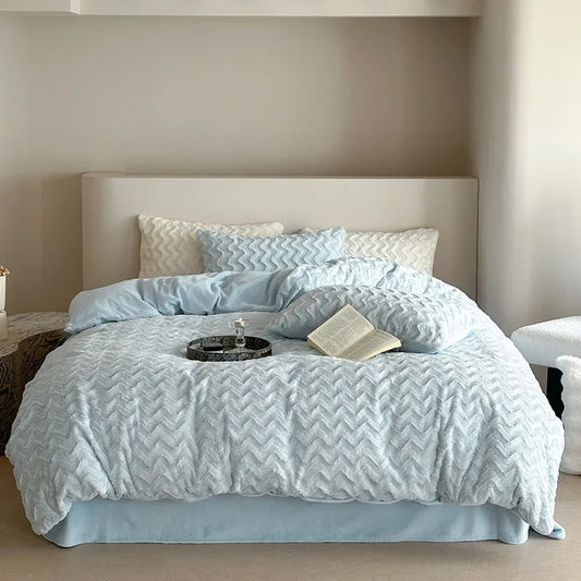 Winter Wonderland Bedding Set / Light Blue (Option 2)