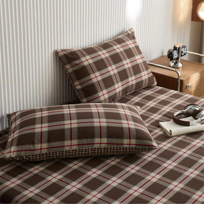 Scottish Plaid Cotton Pillowcase Set