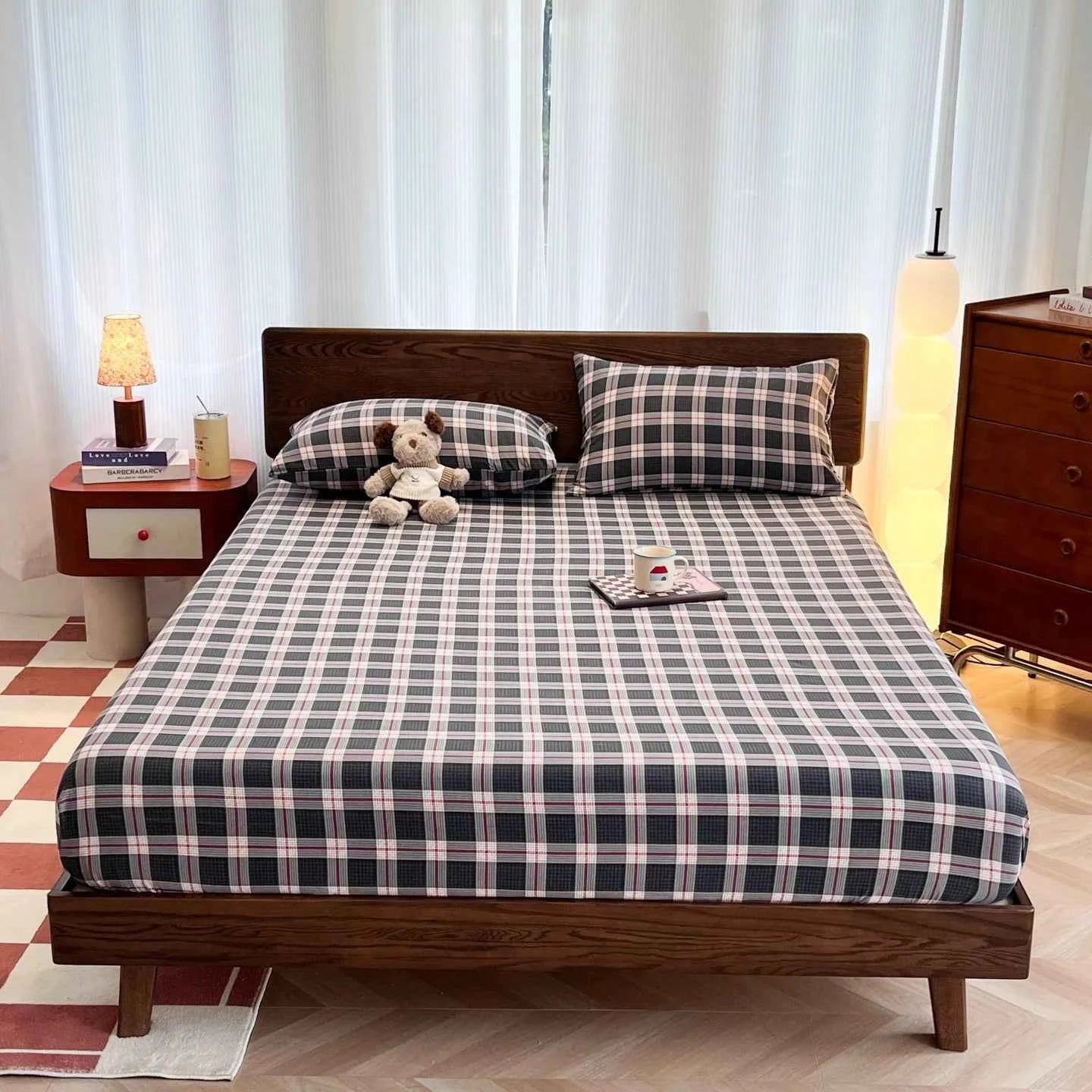 Washed Cotton Fitted Bed Sheet