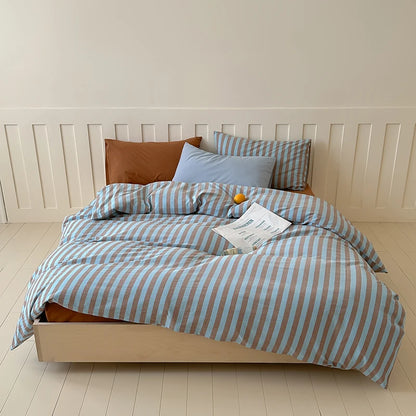 Pinstripe Cotton Bedding Set