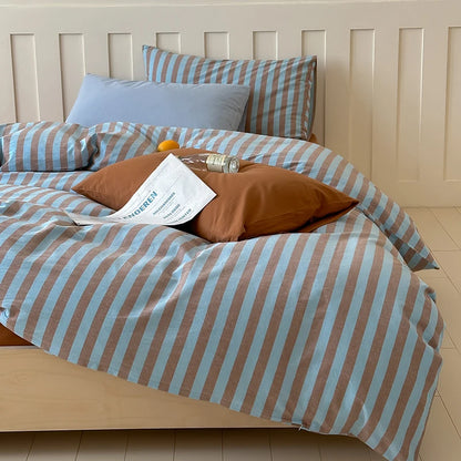 Pinstripe Cotton Bedding Set