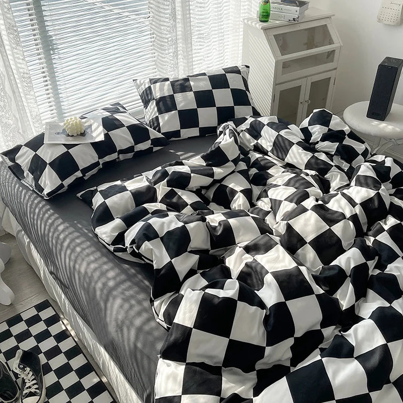 Checkerboard Bedding Collection - WhisperLinens