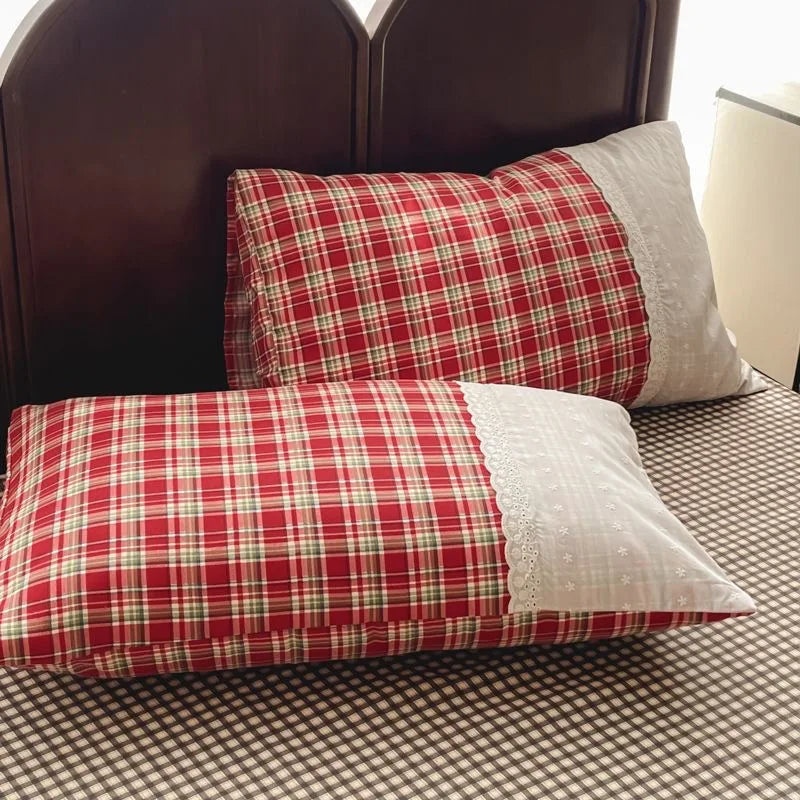 Cabin Lace Plaid Bedding Collection