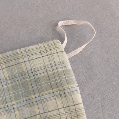 Washed Cotton Check Bedding Collection