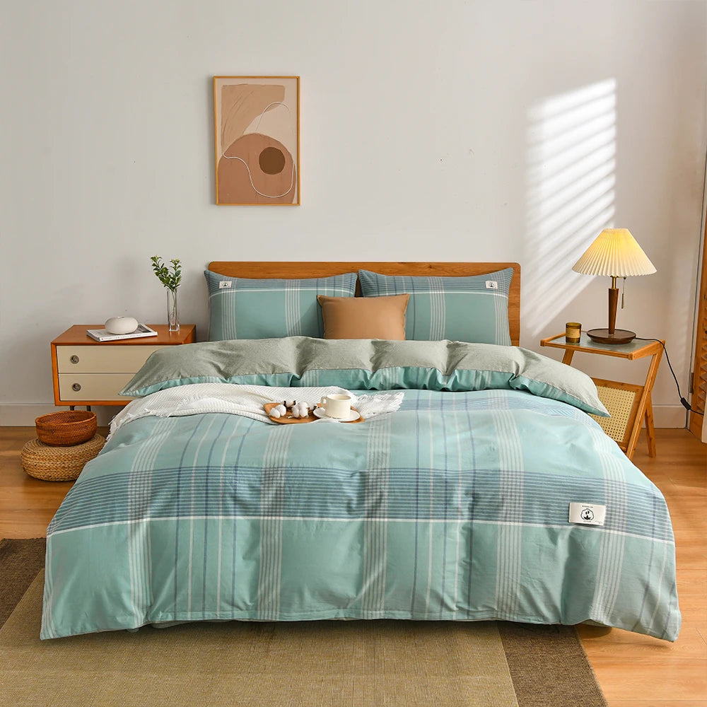 Tokyo Plaid Comfort Set